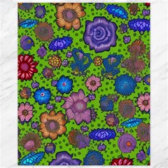 Mid Century Retro Floral 1970s 1960s Pattern 59 Canvas 11  X 14  by violetheavensky