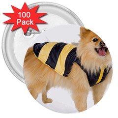 Dog-photo 3  Button (100 Pack) by swimsuitscccc